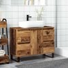 vidaXL Bathroom Sink Cabinet Old Wood 80x33x60 cm Engineered Wood