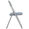vidaXL Folding Chair 8 pcs Grey 48 x 43.5 x 81 cm Faux Leather