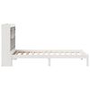 vidaXL Bookcase Bed without Mattress White 75x190 cm Small Single Solid Wood Pine