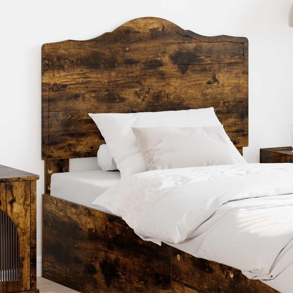 vidaXL Headboard Smoked Oak 90 cm Engineered wood