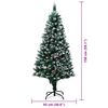vidaXL Artificial Christmas Tree with 150 LEDs with Stand Green 150 cm