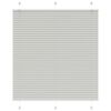 vidaXL Pleated Blind Light Grey 120x100 cm Fabric Width 119.4 cm