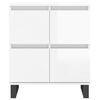 vidaXL Sideboard High Gloss White 60x35x70 cm Engineered Wood