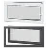 vidaXL Basement Window RISOR 110 x 60 cm PVC and Glass Anthracite