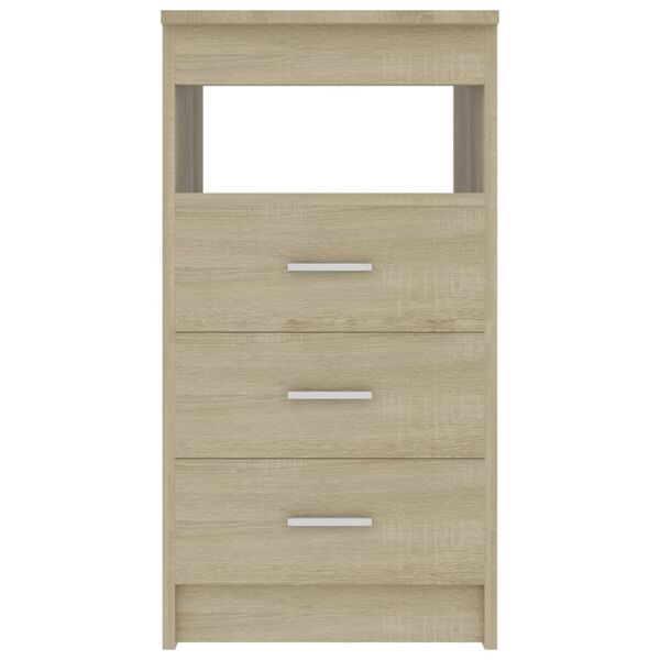 vidaXL Drawer Cabinet Sonoma Oak 40x50x76 cm Engineered Wood
