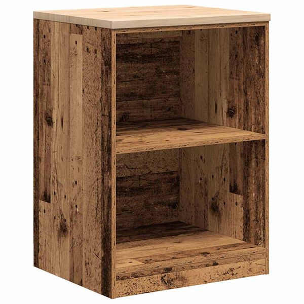 vidaXL Garage Storage Cabinet Old Wood 60x51x85 cm Solid Wood Pine