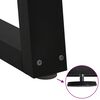 vidaXL Coffee Table Legs V-Shape 2 pcs Black 40x(30-31.3) cm Steel