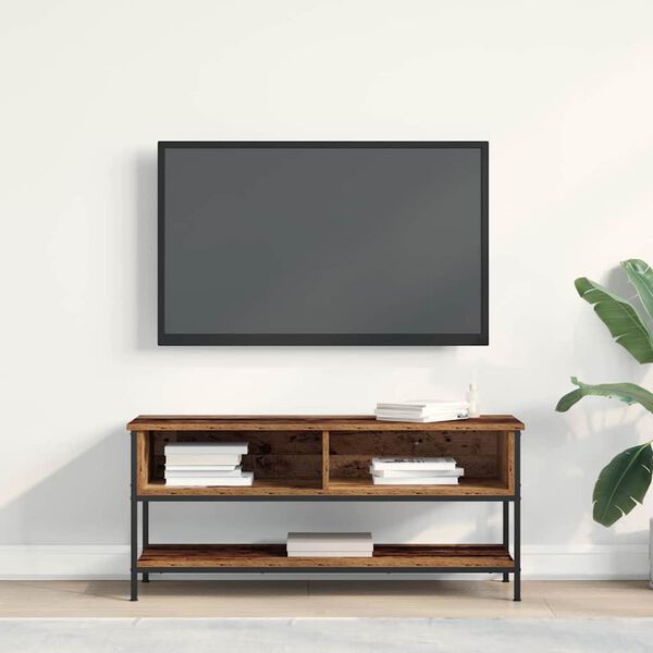 vidaXL TV Cabinet Set Old Wood 100 x 35 x 45 cm Engineered Wood
