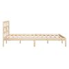 vidaXL Bed Frame without Mattress Small Double Solid Wood