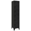 vidaXL Locker Cabinet Black 38x40x180 cm Steel