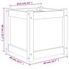 vidaXL Garden Planter Wax Brown 40x40x40 cm Solid Wood Pine