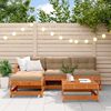 vidaXL Garden Lounge Set 5 pcs Wax Brown Solid Pine Wood