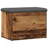vidaXL Storage Bench Old Wood 62x42x45 cm Engineered Wood