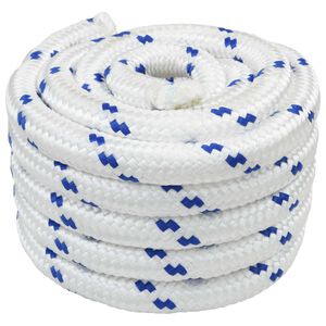 vidaXL Boat Rope 4 mm 10 m White and Blue