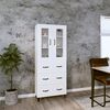 vidaXL Highboard White 69.5x34x180 cm Engineered Wood
