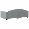 vidaXL Daybed with Trundle&Drawers without Mattress Light Grey 90x190 cm Single