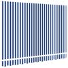 vidaXL Awning Replacement Fabric Blue and white 250 x 200 cm Canvas