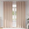 vidaXL Blackout Curtains with Rings 2 pcs Taupe 245 x 140 cm Polyester