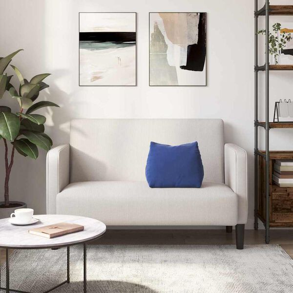 vidaXL Back Pillow Police Blue 45 x 20 x 35 cm Corduroy Fabric