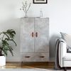 vidaXL Highboard Concrete Grey 69.5x31x115 cm Engineered Wood