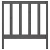 vidaXL Bed Headboard Grey 96x4x100 cm Solid Wood Pine