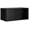 vidaXL Cat Crate Furniture Black Oak 100 x 49 x 45 cm Engineered Wood