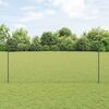 vidaXL Fence with Post Grey 1.5 x 10 m Steel and PVC