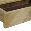 vidaXL Console Table Natural Grey 110 x 30 x 80 cm Solid Mango Wood