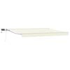vidaXL Cream and White 4.5 x 3.5 m Polyester with PU coating