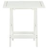 vidaXL Bistro Table White 46x46x47 cm Solid Acacia Wood
