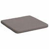 vidaXL Seat Cushions 4 pcs Taupe 40 x 40 x 3 cm Fabric