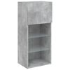 vidaXL TV Cabinets with LED Lights 2 pcs Concrete Grey 40.5x30x90 cm