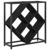 vidaXL Wine Rack 16 bottles Engineered Wood Black Oak