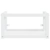 vidaXL Bathroom Washbasin Frame with Built-in Basin White Iron