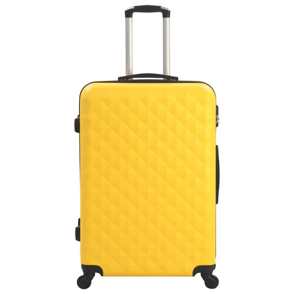 vidaXL Hardcase Trolley Set 3 pcs Yellow ABS