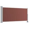 vidaXL Patio Retractable Side Awning 120x300 cm Brown