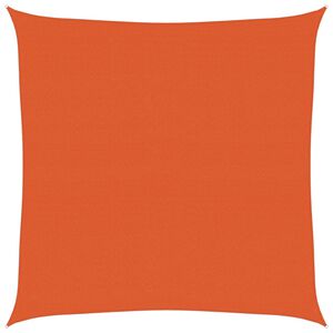 vidaXL Sunshade Sail 160 g/m&sup2; Square Orange 4.5x4.5 m HDPE
