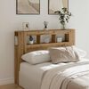 vidaXL LED Headboard Artisan Oak 140x18.5x103.5 cm Engineered Wood