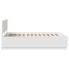 vidaXL Bed Frame with Headboard White 160 x 200 cm Engineered Wood