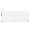 vidaXL Box Spring Bed with Mattress White 90x190 cm Faux Leather