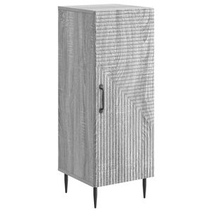 vidaXL Sideboard Grey Sonoma 33 x 34.5 x 89.5 cm Engineered Wood