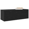 vidaXL Wall-Mounted Cabinet Wall-mounted Black Oak 100 x 36.5 x 35 cm