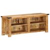 vidaXL TV Cabinet 110x35x40 cm Solid Rough Wood Mango
