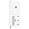 vidaXL Highboard White 69.5x34x180 cm Engineered Wood