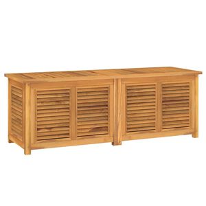 vidaXL Garden Storage Box with Bag 150x50x55 cm Solid Wood Teak