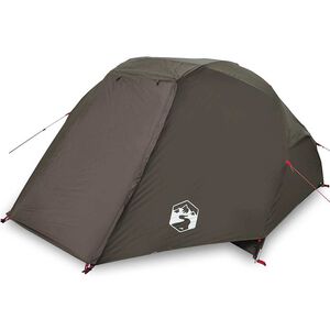vidaXL Fishing Tent 5-Person Brown Waterproof