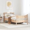 vidaXL Bed Frame with Headboard 75x190 cm Small Single Solid Wood Pine
