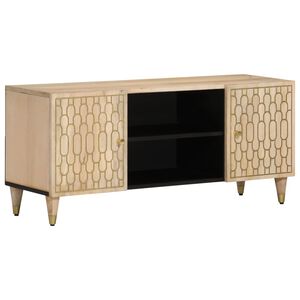 vidaXL TV Cabinet 105x33x46 cm Solid Wood Mango
