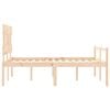vidaXL Senior Bed without Mattress Double Solid Wood