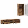 vidaXL TV Cabinet Set with Drawer FLORIN Old Wood Engineered Wood